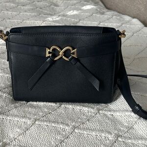 Black Leather Crossbody Bag